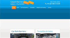 Desktop Screenshot of carpark-barriers-turnstiles.com
