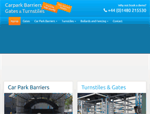 Tablet Screenshot of carpark-barriers-turnstiles.com